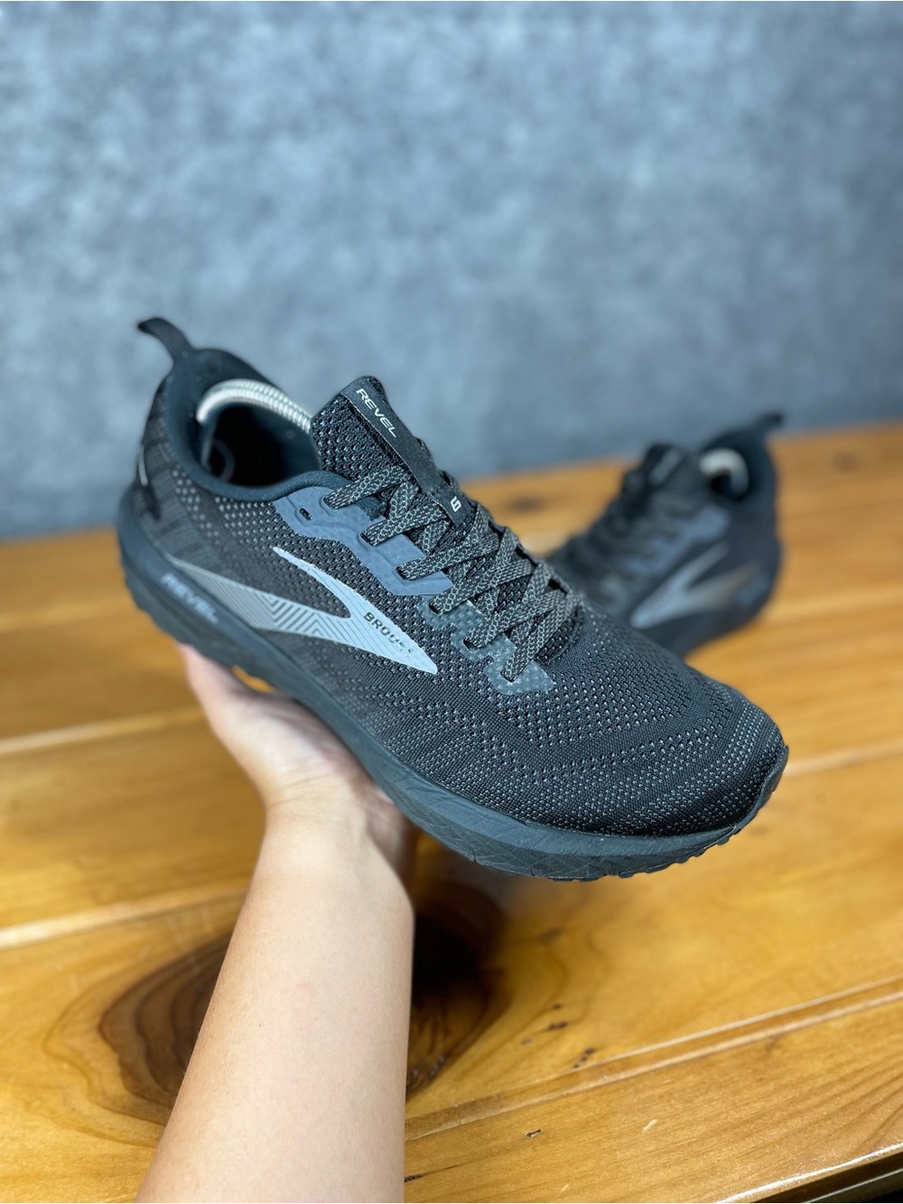 Brooks Revel 6 Mens 11.5 D Black Blackened Pearl Gray Running Shoes 1103981D072 - Picture 16 of 16